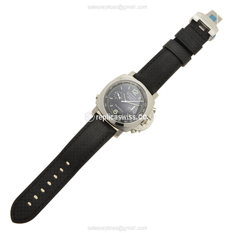 Replica Panerai Luminor PAM00213 - Automatic - Steel - Black Dial - View 2