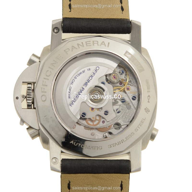 Replica Panerai Luminor PAM00213 - Automatic - Steel - Black Dial - View 3