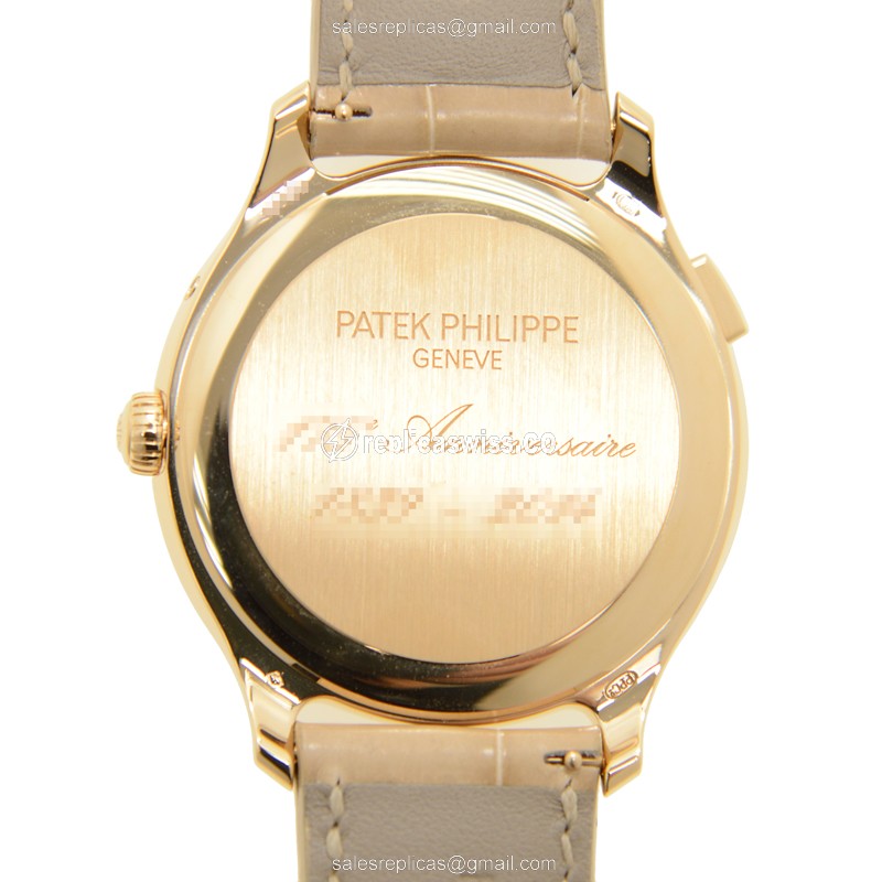 Patek Philippe 7175R-001 Anniv. - Automatic - 18kt Rose Gold - Diamonds - White Dial - View 3