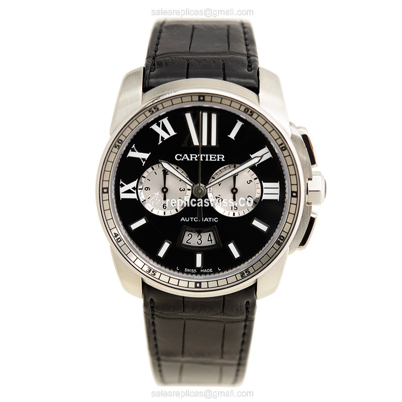Cartier W7100060 CALIBRE DE CARTIER Automatic Stainless Steel - View 2