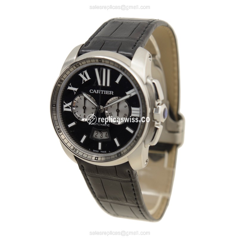 Cartier W7100060 CALIBRE DE CARTIER Automatic Stainless Steel - View 3