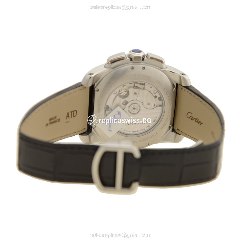 Cartier W7100060 CALIBRE DE CARTIER Automatic Stainless Steel - View 4
