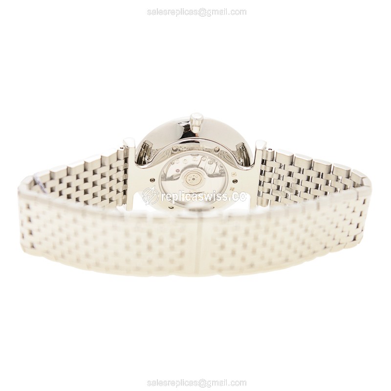Longines L4.908.4.72.6 Replica - Automatic - Steel Case, Silver Dial, Silver Clasp - View 4