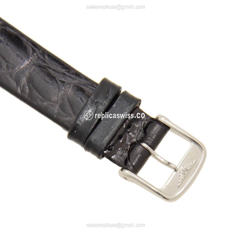 Longines LA GRANDE Replica - Quartz - Stainless Steel - Silver Dial - Leather Strap - View 4