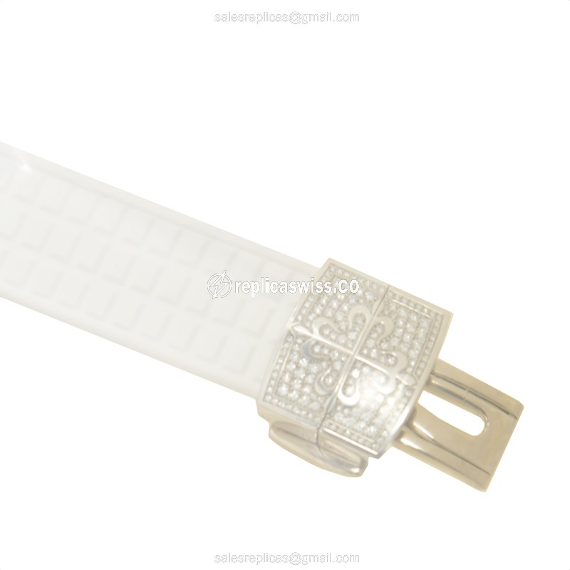 Patek Philippe 5069G-011 Replica - Automatic - 18kt White Gold - Diamond Bezel - White Dial - View 4