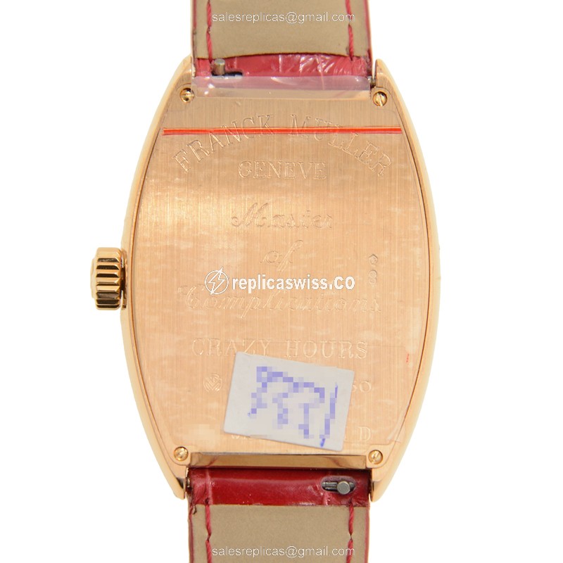 Franck Muller 7851 CH COL DRM D (5N) CRAZY HOURS Automatic 18kt Rose Gold & Diamonds - View 3
