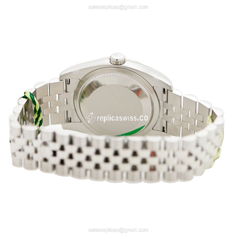 Rolex Datejust Replica - Automatic - Stainless Steel & Diamond Case - Pink Dial - View 4