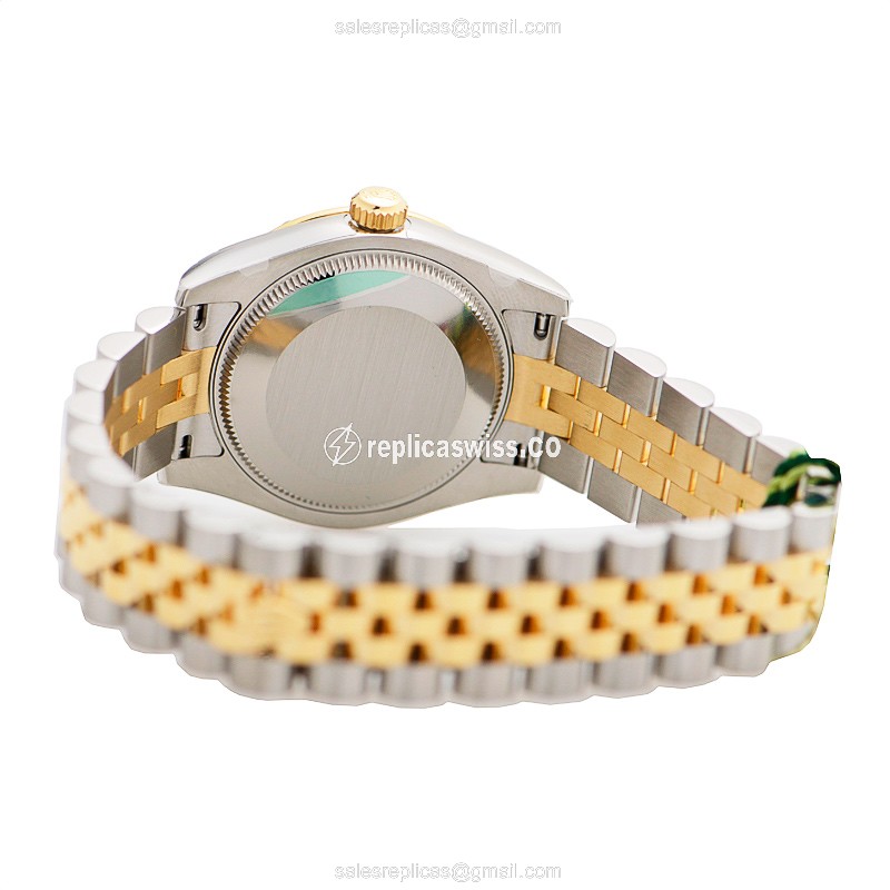 Rolex Datejust Replica - Automatic - Gold & Steel Case - Gold Dial - Silver Clasp - View 4