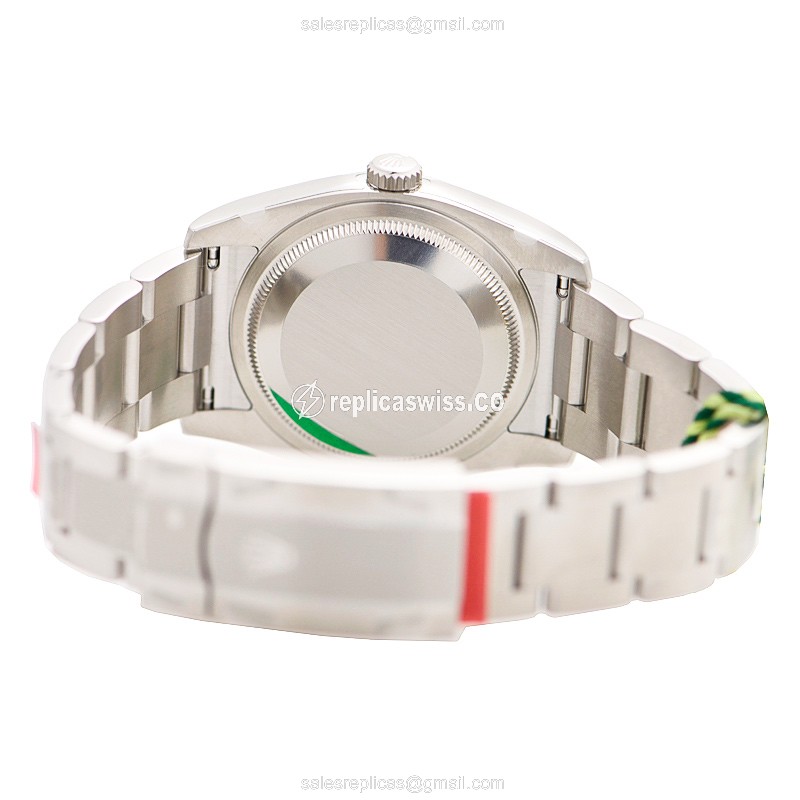 Rolex 116000SV_O OYSTER PERPETUAL - Automatic - Steel Case - Silver Dial - Steel Band - View 4