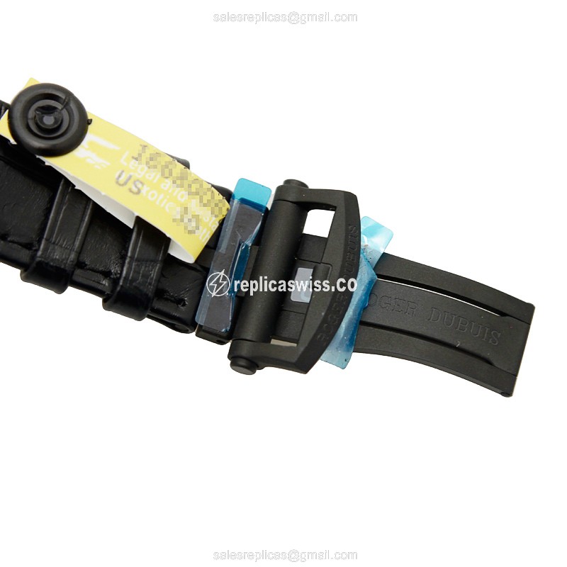 Roger Dubuis RDDBEX0473 EXCALIBUR - Automatic Titanium - Skull Dial - Black Alligator Strap - View 4