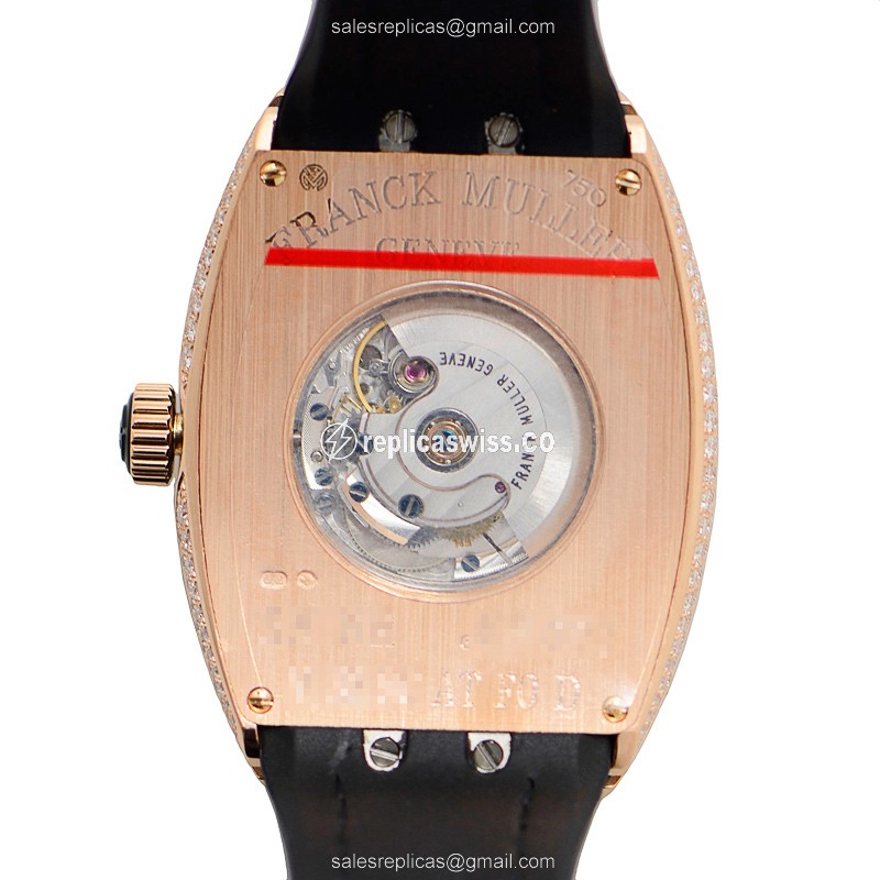 Franck Muller V 32 SC AT FO D (5N.NR) VANGUARD Automatic 18kt Rose Gold & Diamonds - View 3