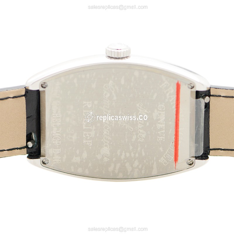 Franck Muller 2852 QZ REL MOP D 1R AC CINTREE CURVEX - Quartz - Diamond Case - White Dial - Buckle Clasp - View 3