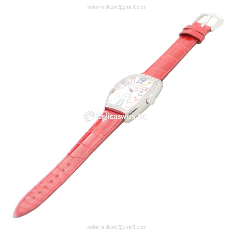 Franck Muller 5850 SC COL DRM D 1R (AC) CINTREE CURVEX Automatic Stainless Steel & Diamonds - View 2