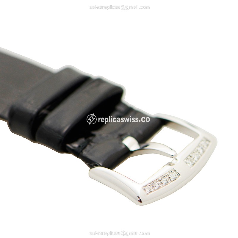 Franck Muller 8035 QZ COL DRM R D 1R AC Quartz - White Dial - Diamond Case - Black Alligator Buckle - View 4