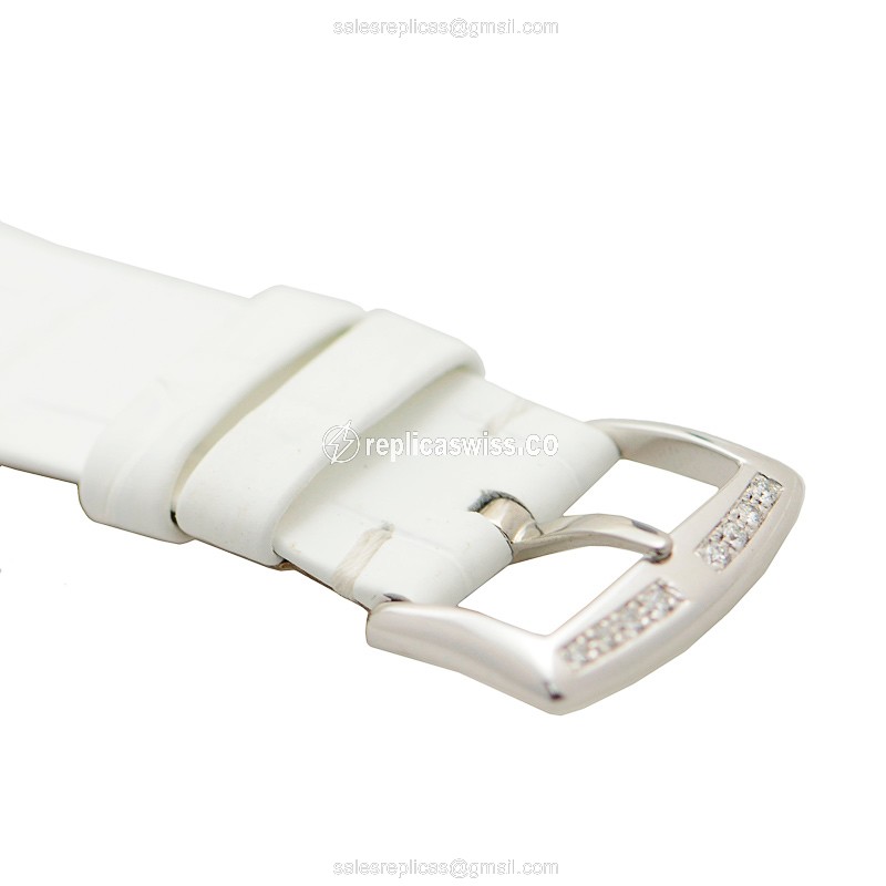 Franck Muller Salsa Replica Watch - Quartz - White Alligator - View 4