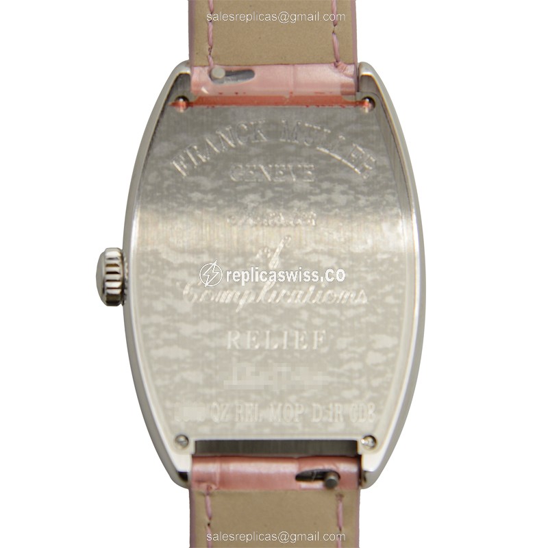Franck Muller Cintree Curvex Replica Watch Pink Alligator - View 3