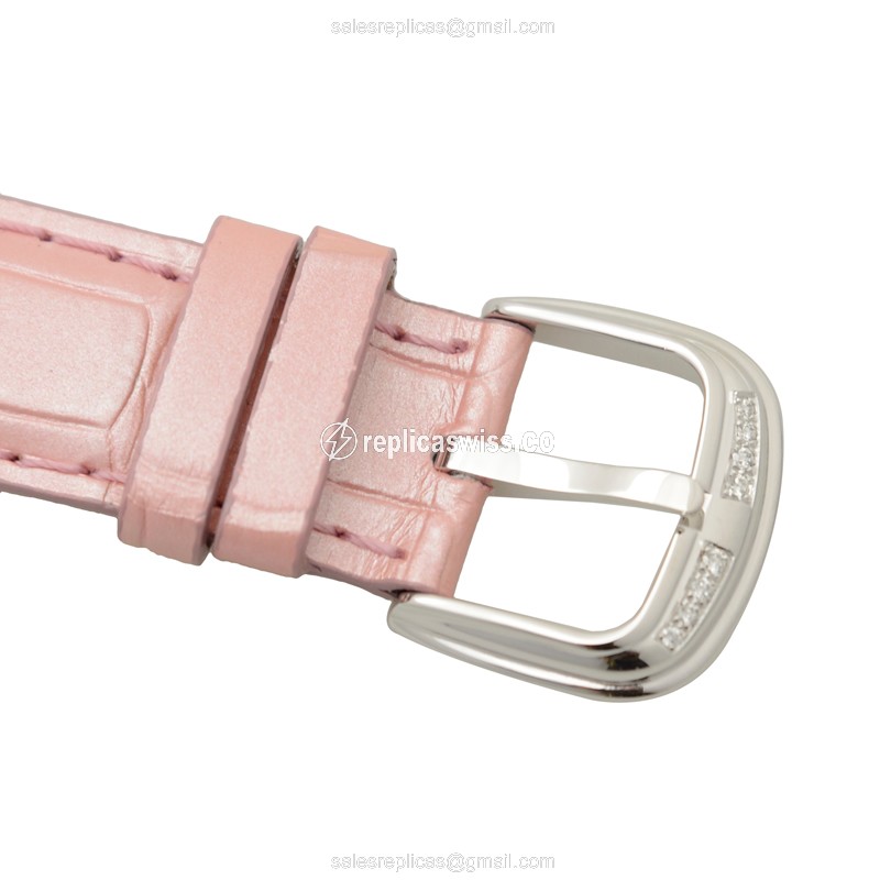 Franck Muller Cintree Curvex Replica Watch Pink Alligator - View 4