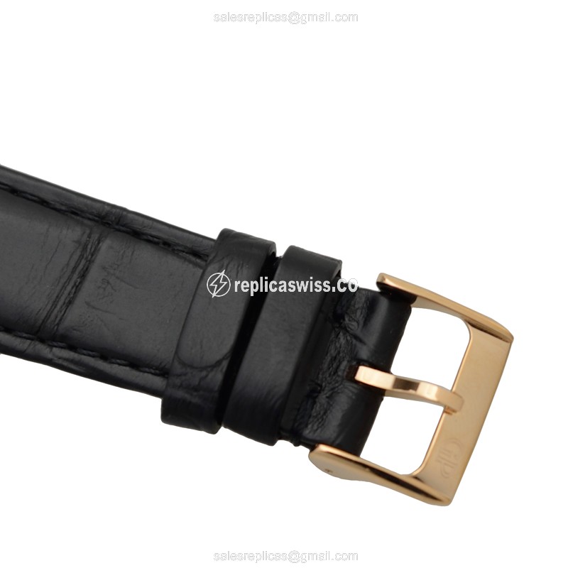 Girard-Perregaux 1966 Replica - Auto - 18kt Rose Gold - White Dial - Alligator Black - View 4