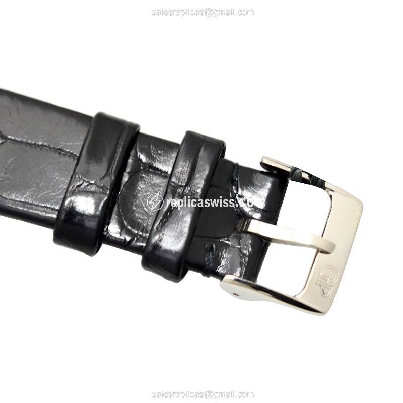 Girard-Perregaux 1966 Replica - Automatic - White Gold - Diamond - White Dial - Black Alligator Strap - View 4