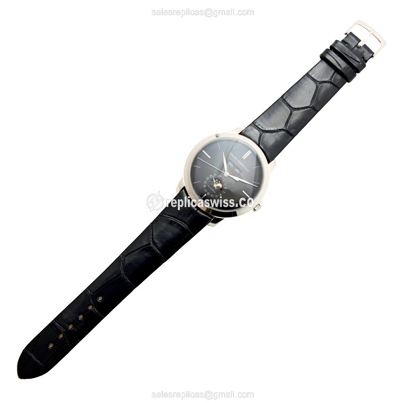 Girard Perregaux 1966 Replica - Automatic - 18kt Gold - Black Dial - Black Alligator Strap - View 2