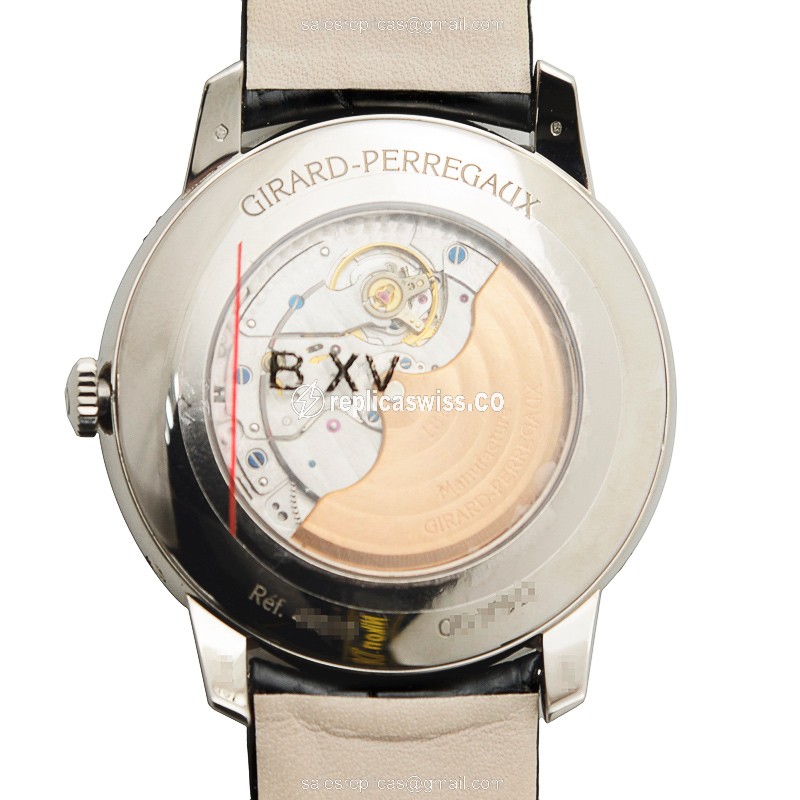 Girard Perregaux 1966 Replica - Automatic - 18kt Gold - Black Dial - Black Alligator Strap - View 3