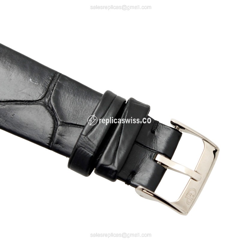 Girard Perregaux 1966 Replica - Automatic - 18kt Gold - Black Dial - Black Alligator Strap - View 4