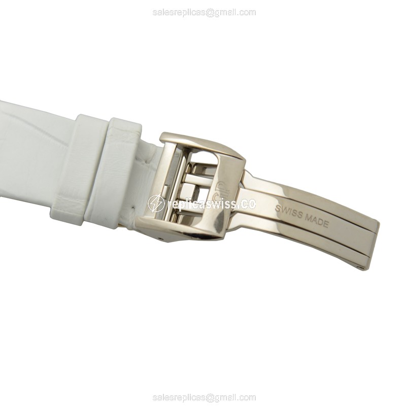 Girard Perregaux CATS EYE 80484D53A761BK7A - Auto 18kt White Gold - Diamond Dial - White Alligator Strap - View 4