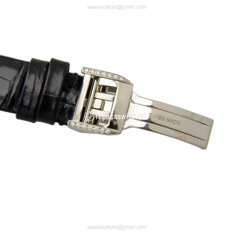 Girard Perregaux 99495D53B00ACK6A CATS EYE - Manual Wind - 18kt White Gold - Diamond Silver Dial - Black Alligator Strap - View 4