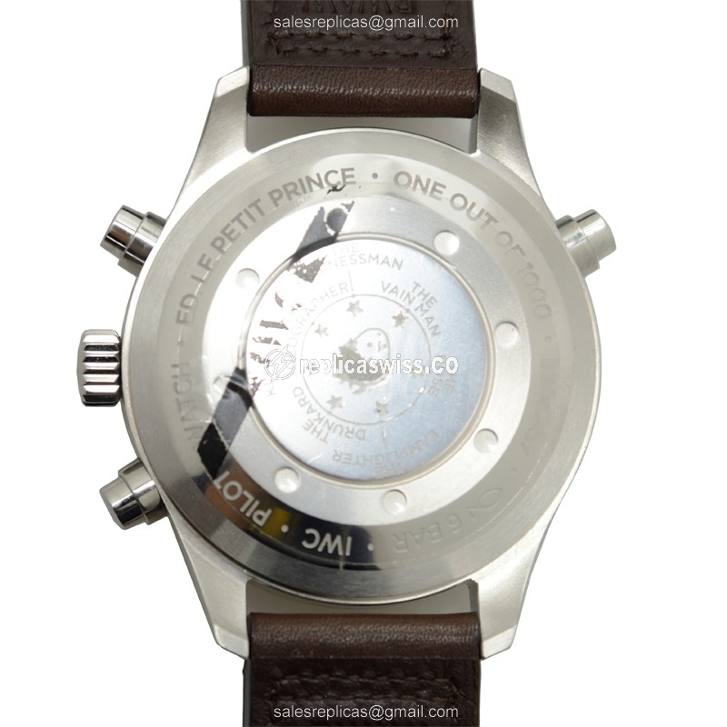 IWC PILOTS Replica - Automatic - Blue Dial - Brown Cowhide - Buckle Clasp - View 3