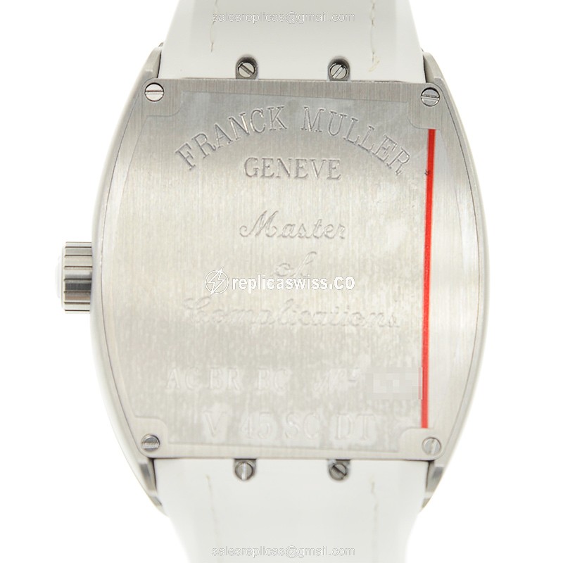 Franck Muller Vanguard Replica - Automatic - Steel - White - View 3