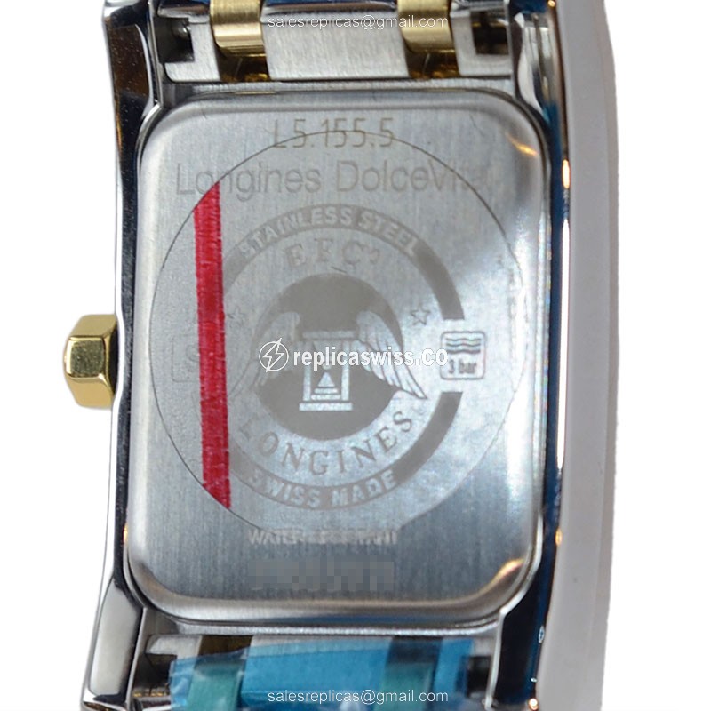 Longines L5.155.5.28.7 Replica - Quartz - Stainless Steel Case - White Dial, Silver Clasp & Strap - View 4