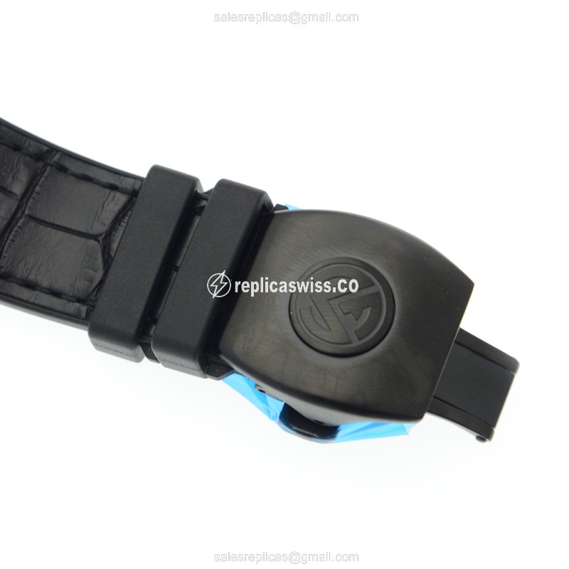 Franck Muller V 45 SC DT TT NR BR NR Vanguard - Titanium, Black, Automatic, Alligator - View 4