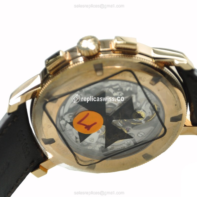 Vacheron Constantin 47192/000R-9352 TRAD - Manual Wind 18kt Rose Gold - White Dial - Brown Alligator Strap - View 3