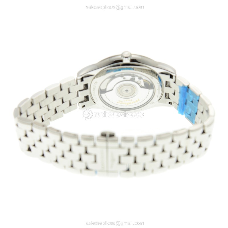 Longines L4.874.4.52.6 Replica - Automatic | Steel Case | Black Dial | Silver Clasp - View 4