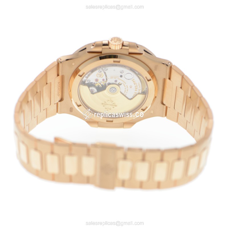Patek Philippe 5723-112R-001 NAUTILUS Automatic 18kt Rose Gold & Diamonds - View 4