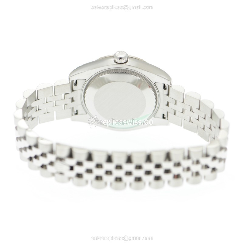 Rolex Lady Datejust Replica | Automatic | 18kt White Gold | Diamond Bezel - View 4