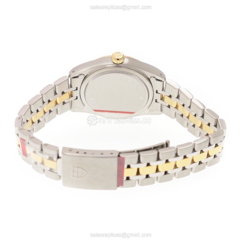 Tudor Glamour Date Watch Replica - Auto - Steel - Gold Dial - View 4