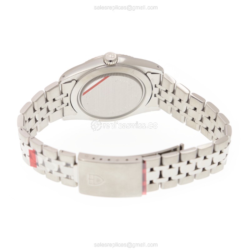 Automatic Tudor Prince Date-Day - Silver Dial - Steel Case & Band - Clasp - View 4