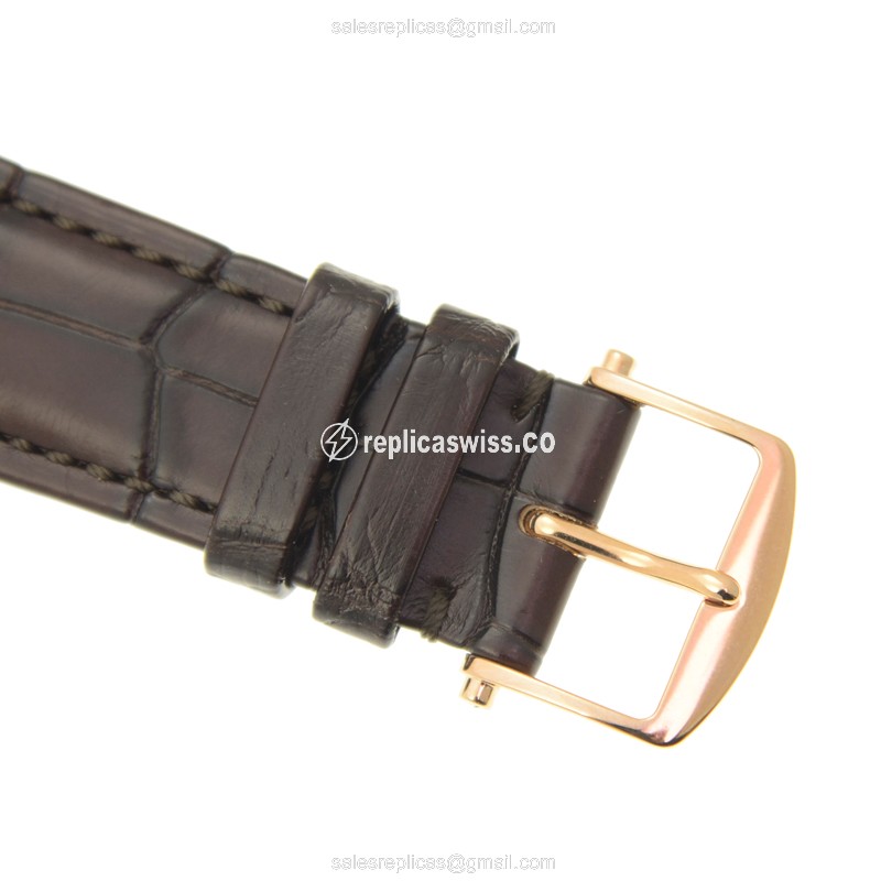 Breguet 7097BR/G1/9WU - Automatic - 18kt Rose Gold - Silver Dial - Brown Alligator Strap - View 4