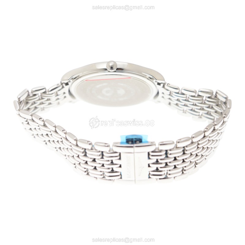 Longines Lyre Quartz Replica - Stainless Steel - White Dial, Silver Clasp - View 4