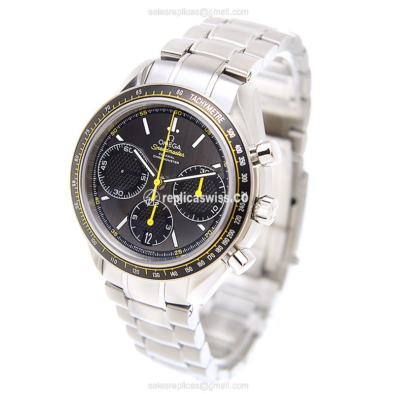 Omega Speedmaster Replica - Automatic - Stainless Steel - Gray Dial - Silver Clasp - Steel Strap - View 3