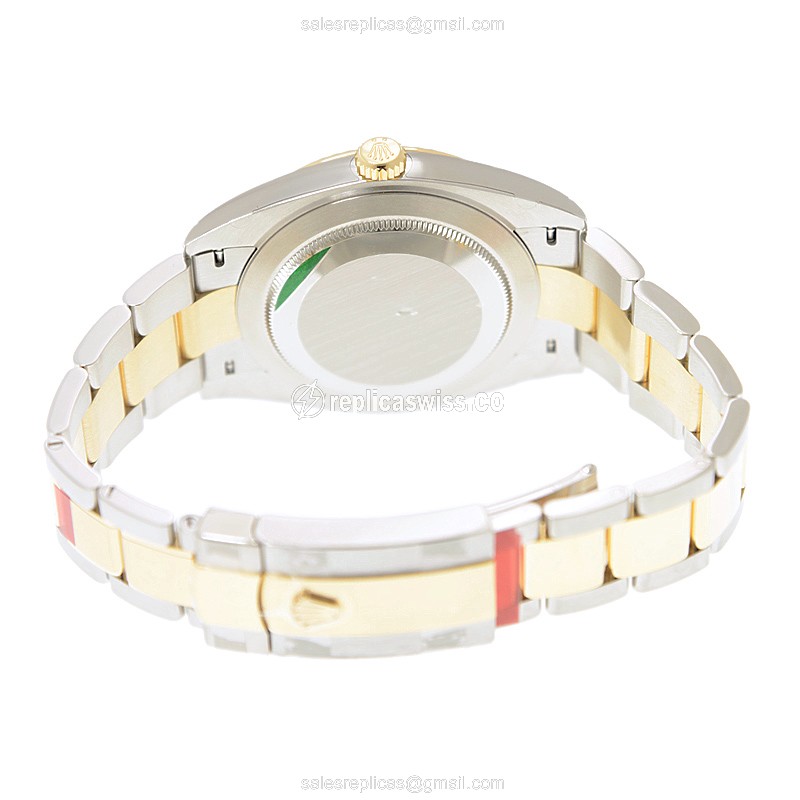 Rolex Datejust Replica - Automatic - 18kt Gold & Steel - Gold Dial, Clasp - View 4