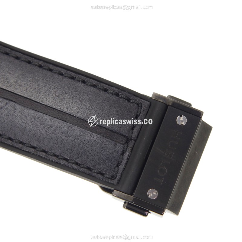 Hublot Classic Fusion Replica - Automatic - Ceramics Case - Black Dial - Rubber Strap - View 4
