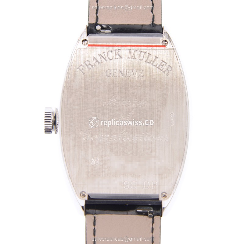Franck Muller 6850 SC DP CINTREE Curvex Replica - Automatic - 18kt White Gold - Diamond Dial - View 3