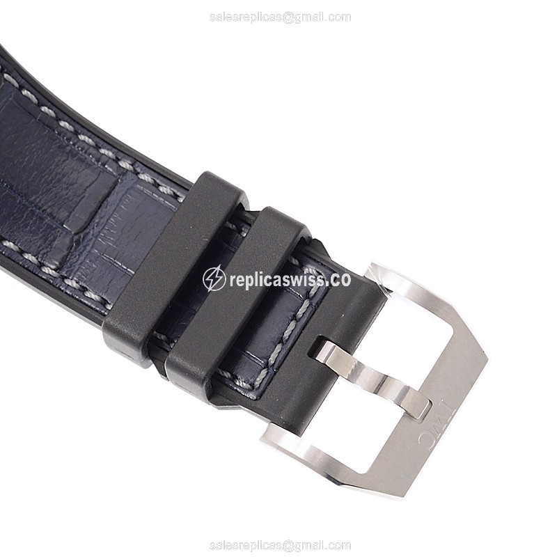 IWC Ingenieur Automatic - Stainless Steel - White Dial - Blue Rubber Strap - View 4