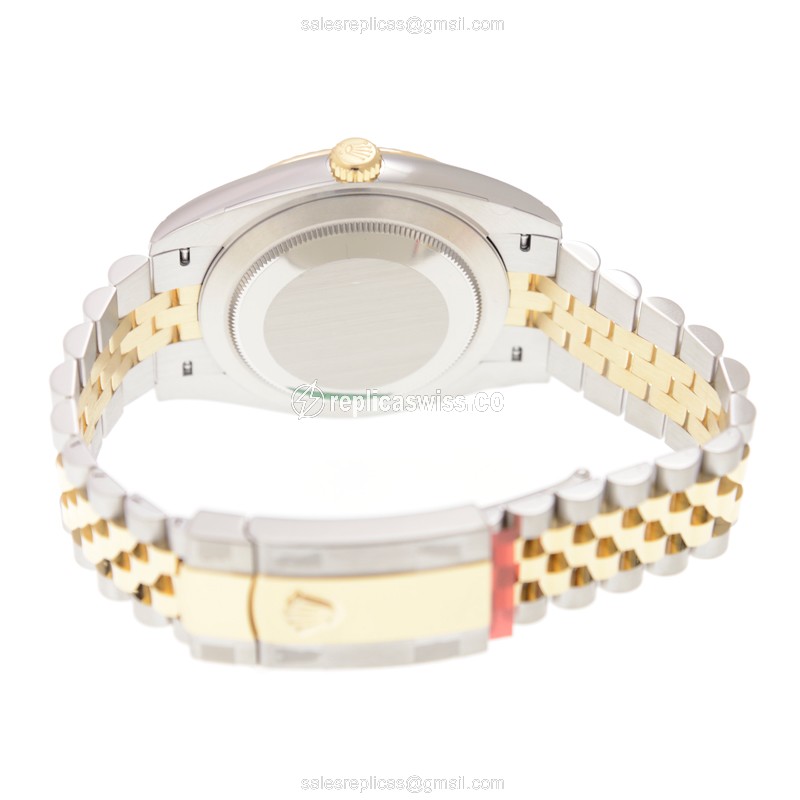 Rolex DATEJUST Replica - 18kt Gold | Steel Case - Automatic | Gold Dial | Gold Clasp - View 4