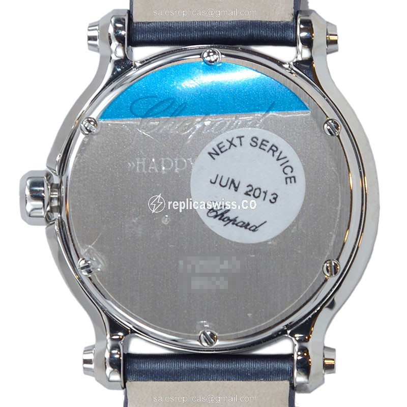 Chopard Happy Sport Quartz Blue Dial Steel Buckle Sapphire Crystal - View 3