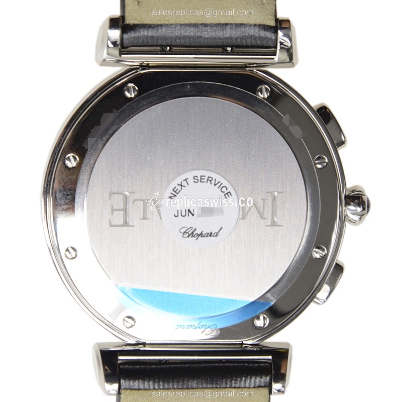 Chopard Imperiale Automatic - Stainless Steel Case - Silver Dial - Black Buckle Strap - View 3