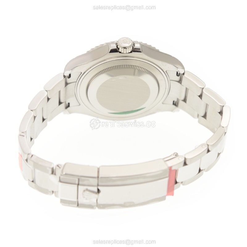 Rolex Yacht Master Replica - Automatic - 18kt White Gold & Steel - Gray Dial - View 4