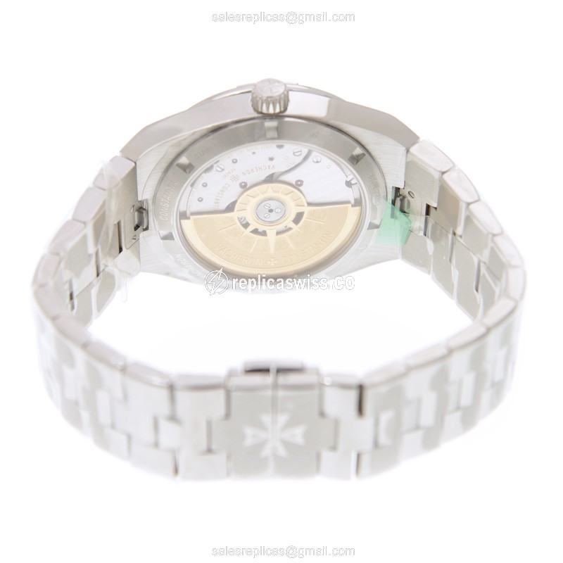 Vacheron Constantin Overseas Replica - Automatic - Stainless Steel - Blue Dial - Silver Strap - View 4